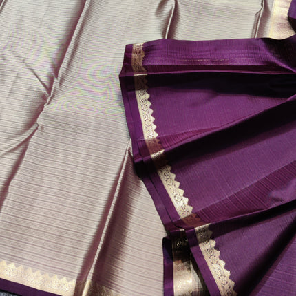 Kanchi pattu small border saree - KMP3014