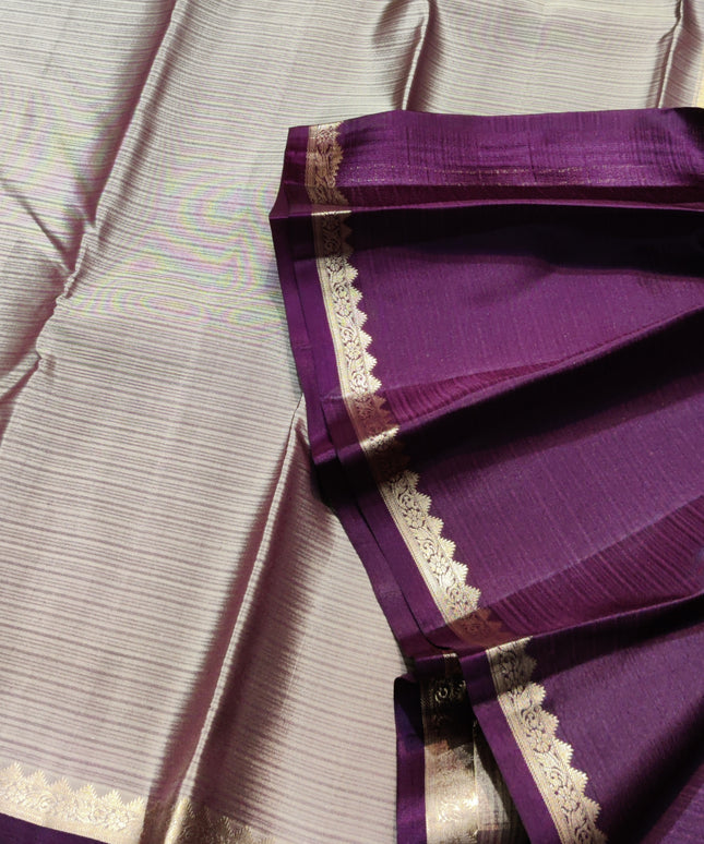 Kanchi pattu small border saree - KMP3014