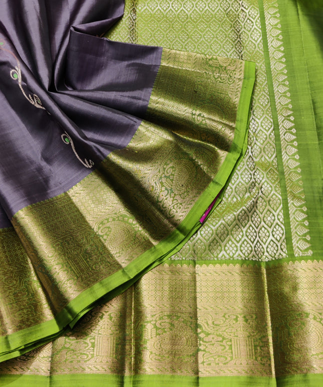Meenakari kanchi lightweight pattu Saree - KMP307