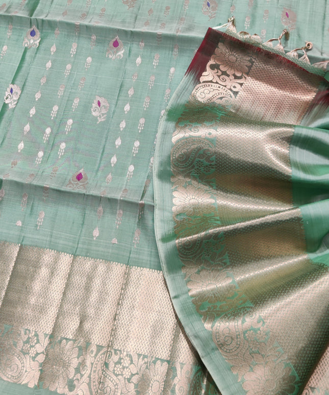 Meenakari kanchi lightweight pattu Saree - KMP131