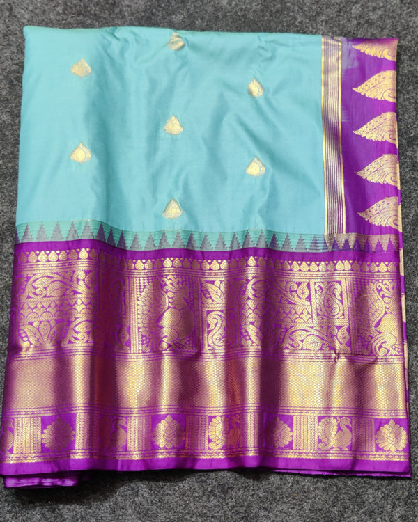 Gadwal Semi Silk Saree - GSM04