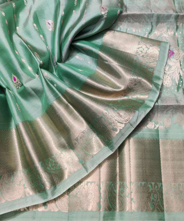 Meenakari kanchi lightweight pattu Saree - KMP131
