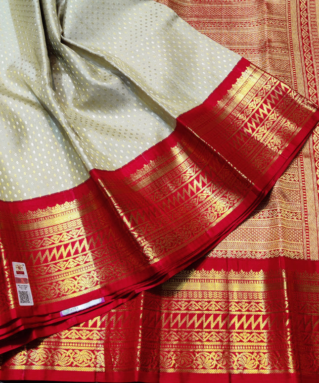 Kanchi pure kuttu border Saree - KMP1291