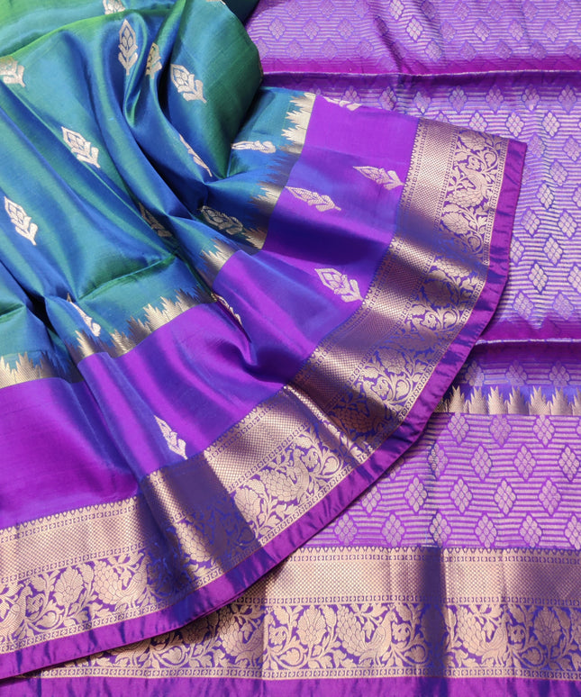 Lightweight pattu Scurt Border Saree - LWP87