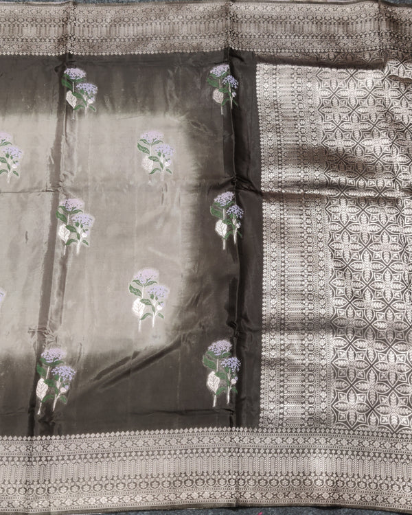 Satin Silk Saree- SA13 alternate view