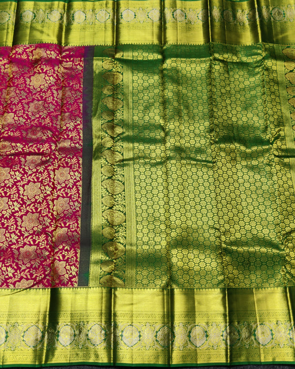 Kanchi Meenakari Brocade Pure handloom Silk Saree - KMP3208 alternate view
