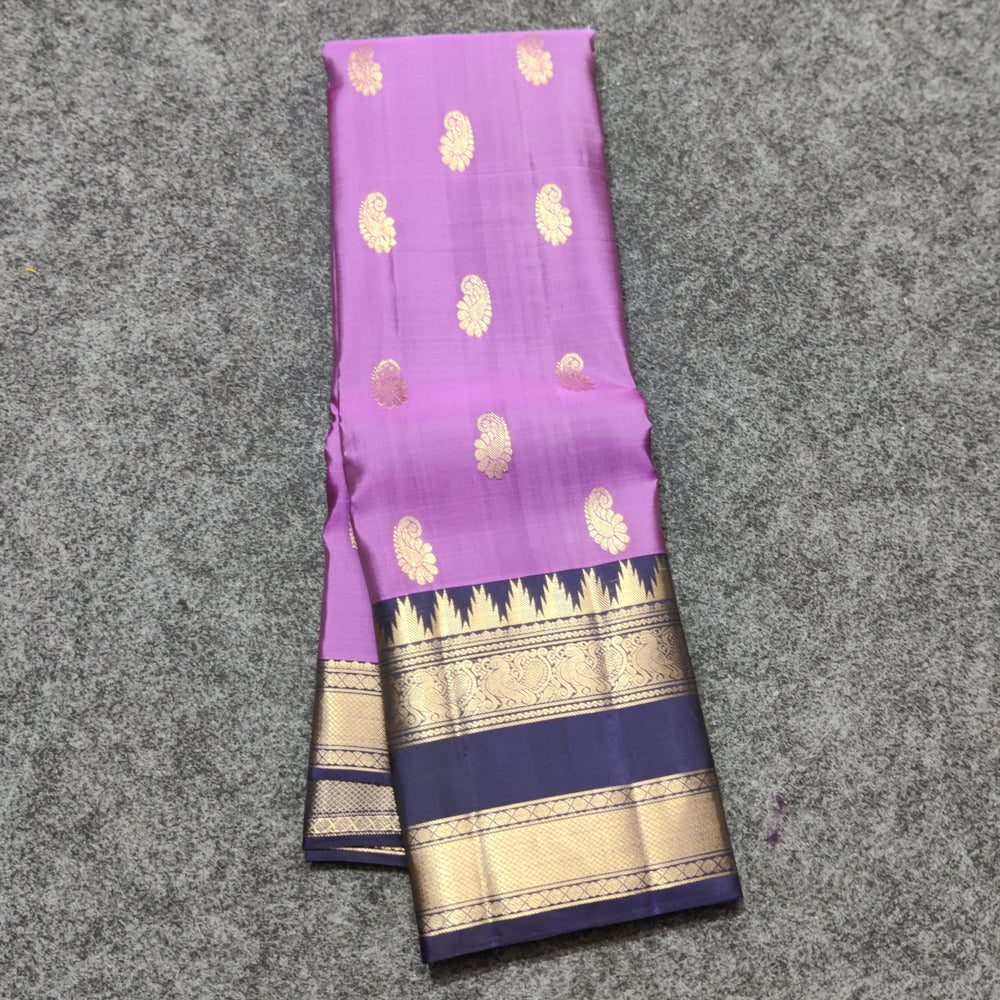 Kanchi Vintage Gap border pattu - KMP293