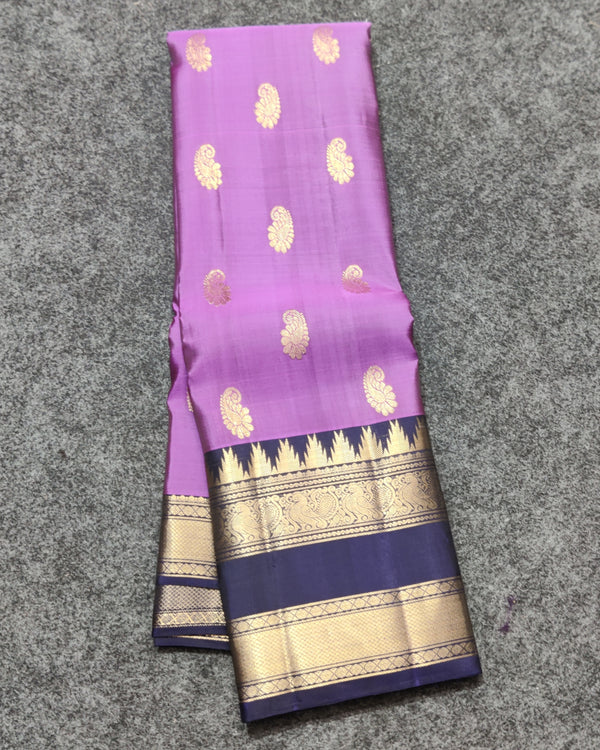 Kanchi Vintage Gap border pattu - KMP293