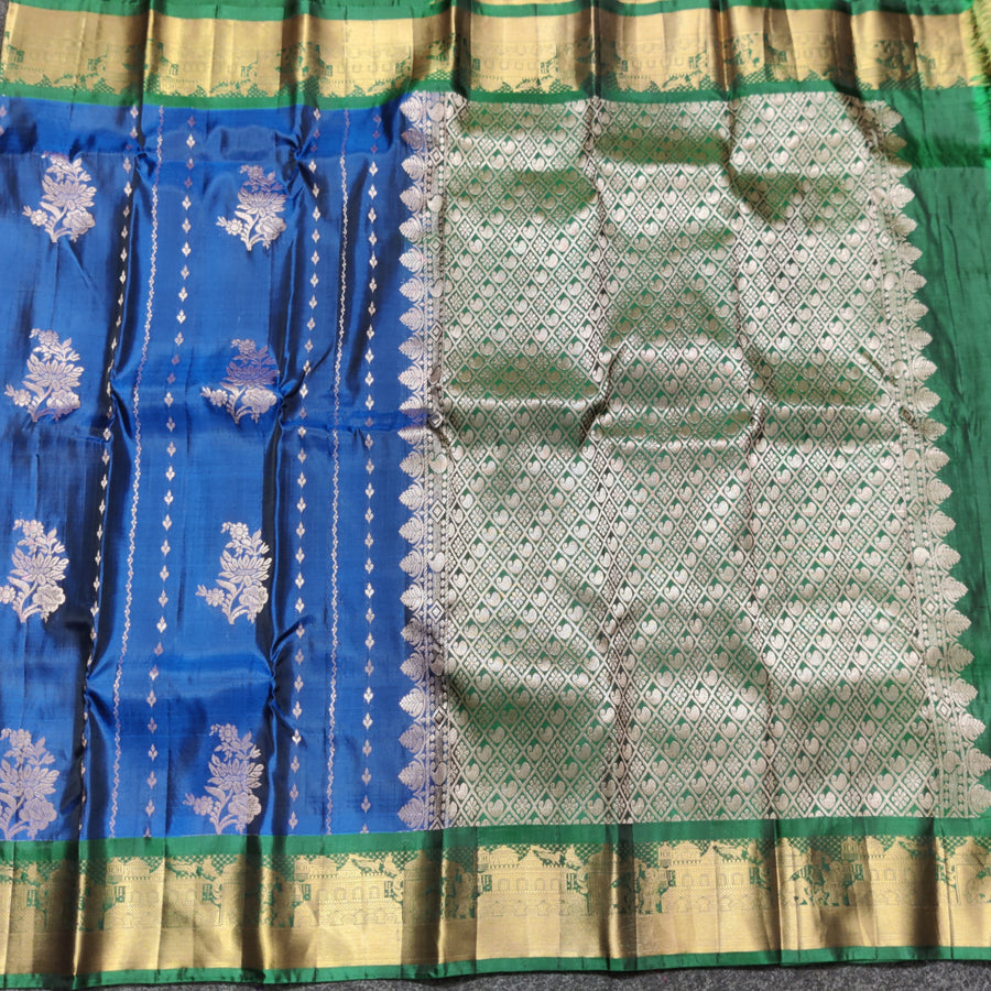 Kanchi Vintage Small border pattu - KMP83