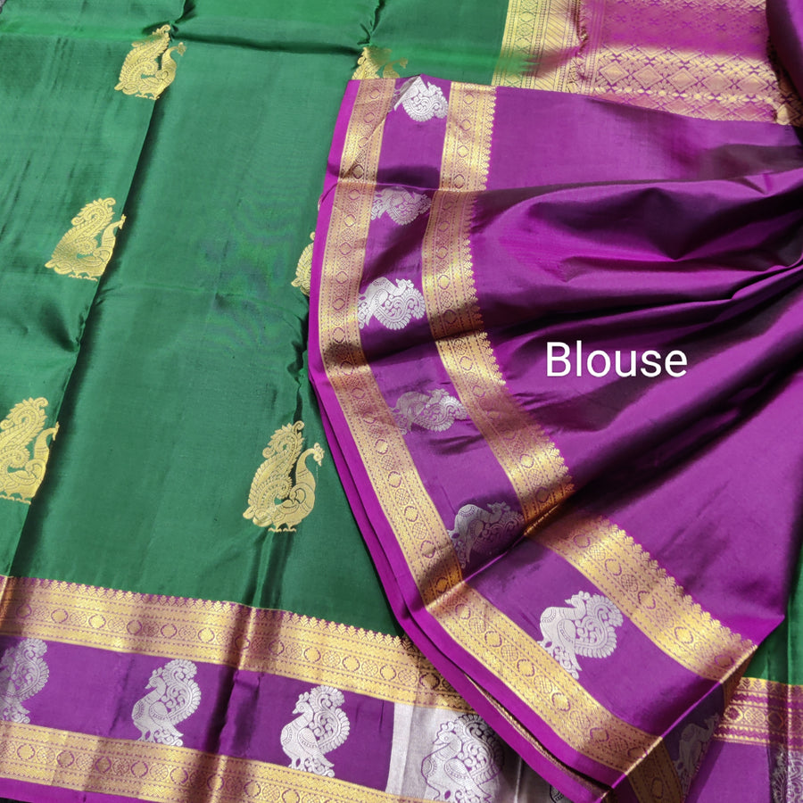 50% off Kanchi kuttu vintage Handloom saree - KMP63