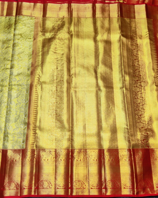 Kanchi Pattu Golden zari Bridal saree - KMP3036 alternate view
