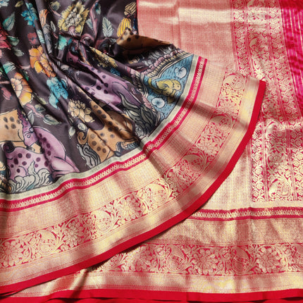 Kalamkari Silk saree - KM03