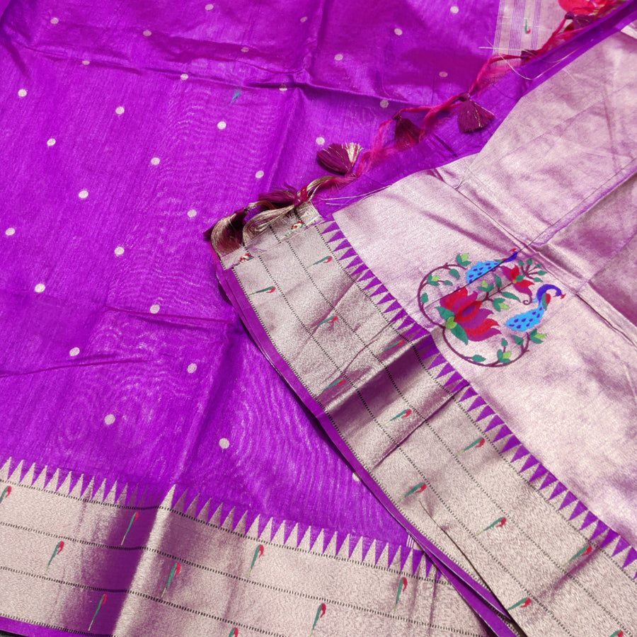 Jute paithani silk sarees - J04