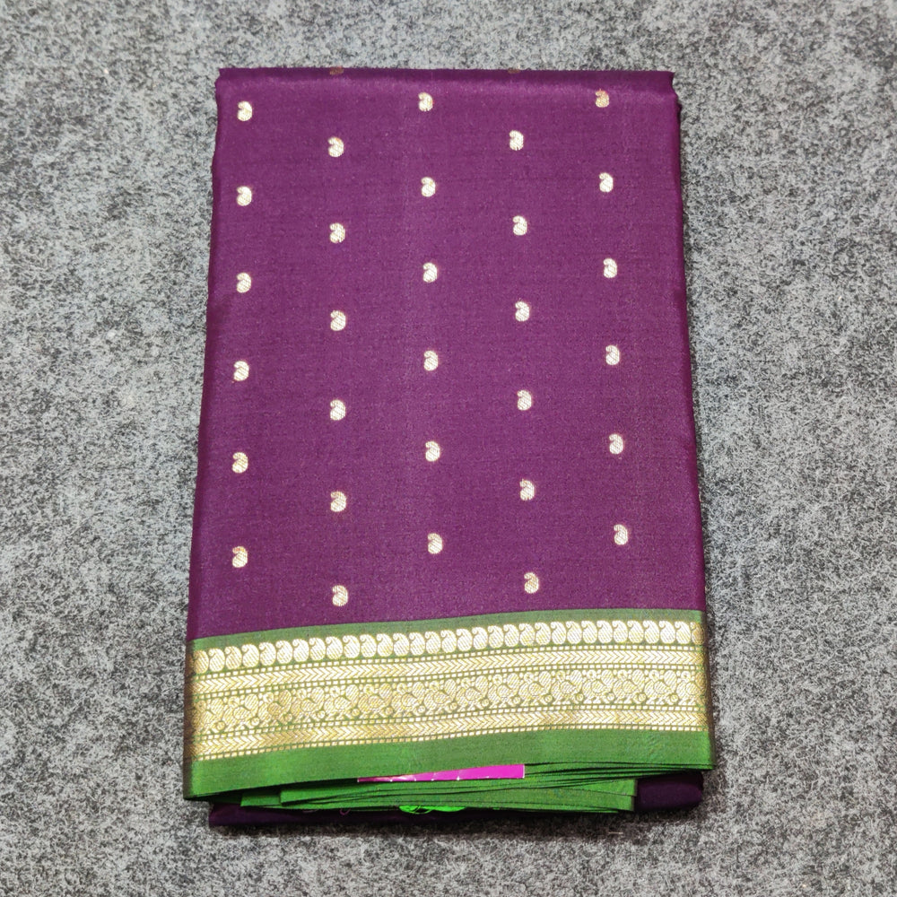 Kanchi Handloom Pure Silk Small Border Saree – KMP266