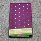 Kanchi Handloom Pure Silk Small Border Saree – KMP266