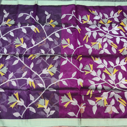 Jamdani handloom pure silk - JM10