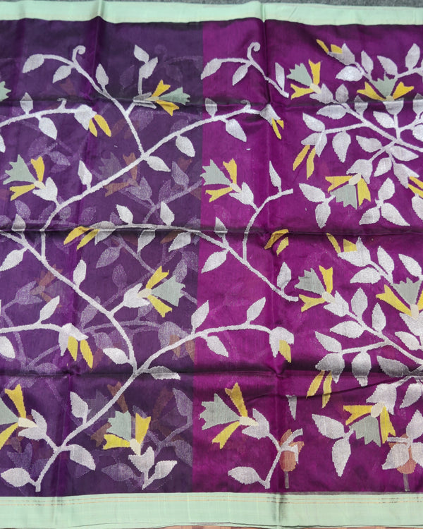 Jamdani handloom pure silk - JM10 alternate view