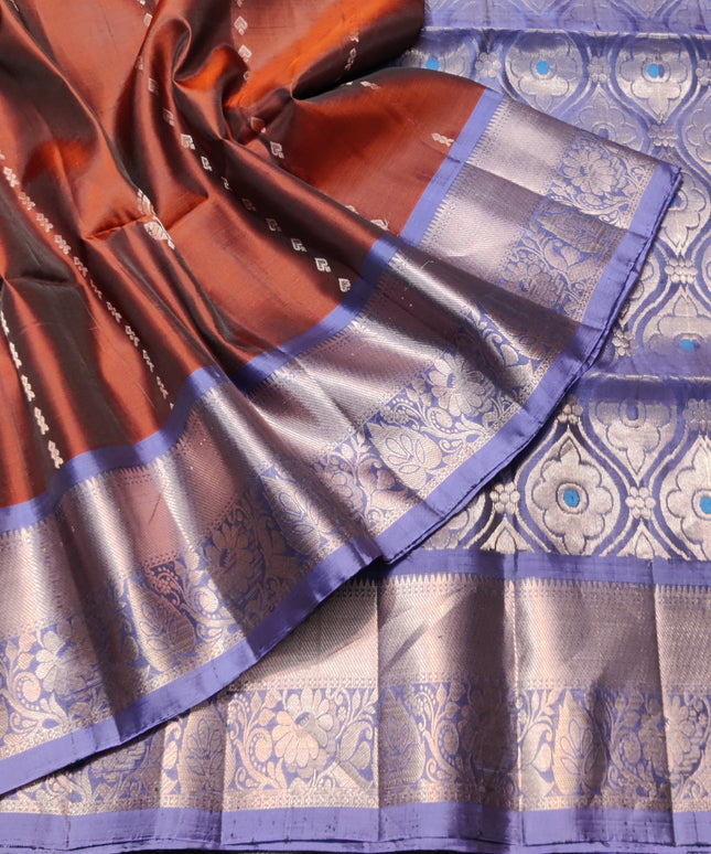 Meenakari kanchi lightweight pattu Saree - KMP3060