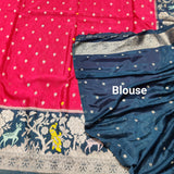 Chinon crepe silk Saree- C04