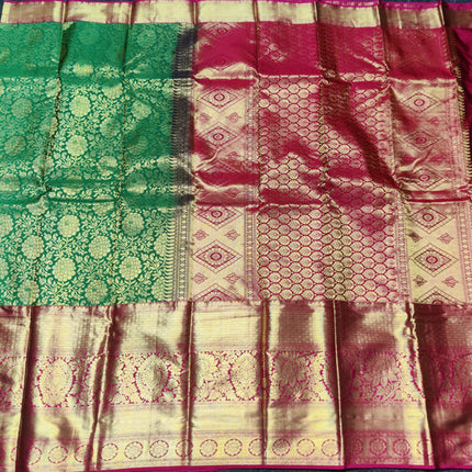 Kanchi pattu half fine bridal wear saree HF33
