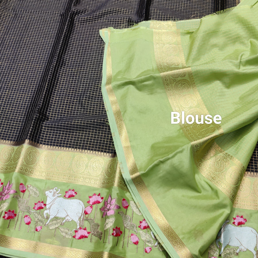 Semi crepe silk saree - SC02