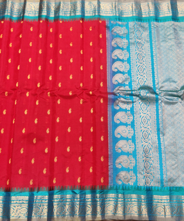 Gadwal Handloom Sico Silk Saree - GS166