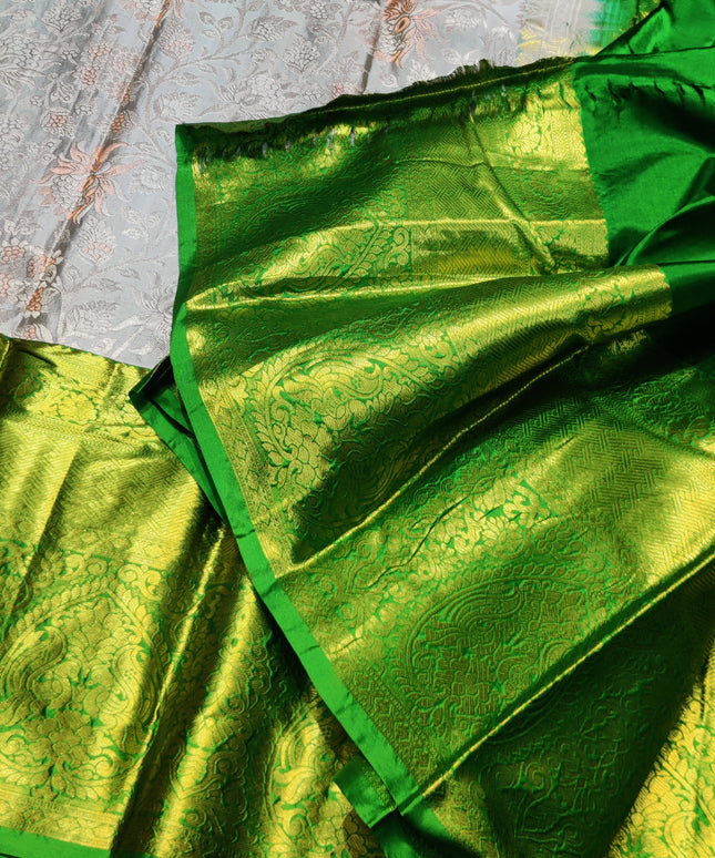Kanchi pattu half fine Bridal Saree -HF277