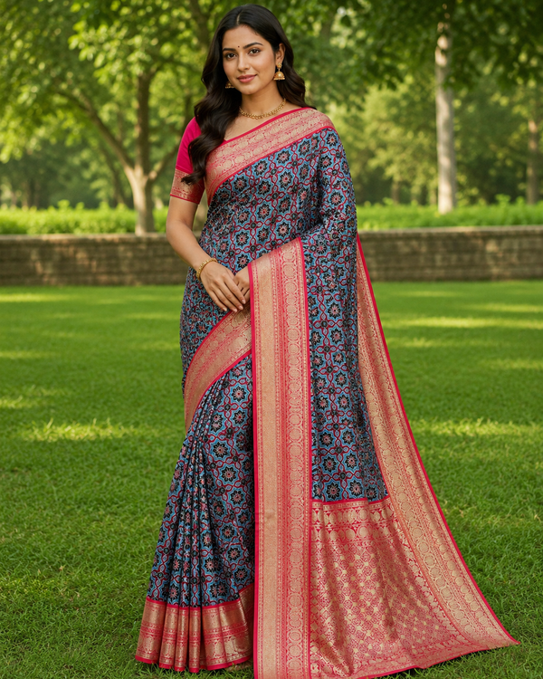 Kalamkari Silk saree - KM02