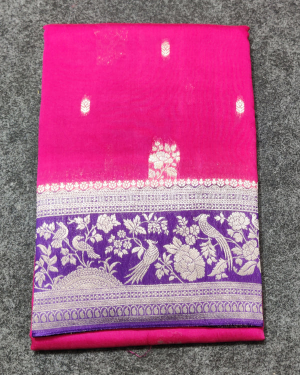 Viscos silk saree -V03