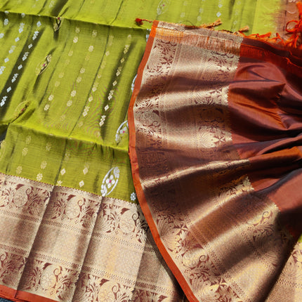 Meenakari kanchi lightweight pattu Saree - KMP3061