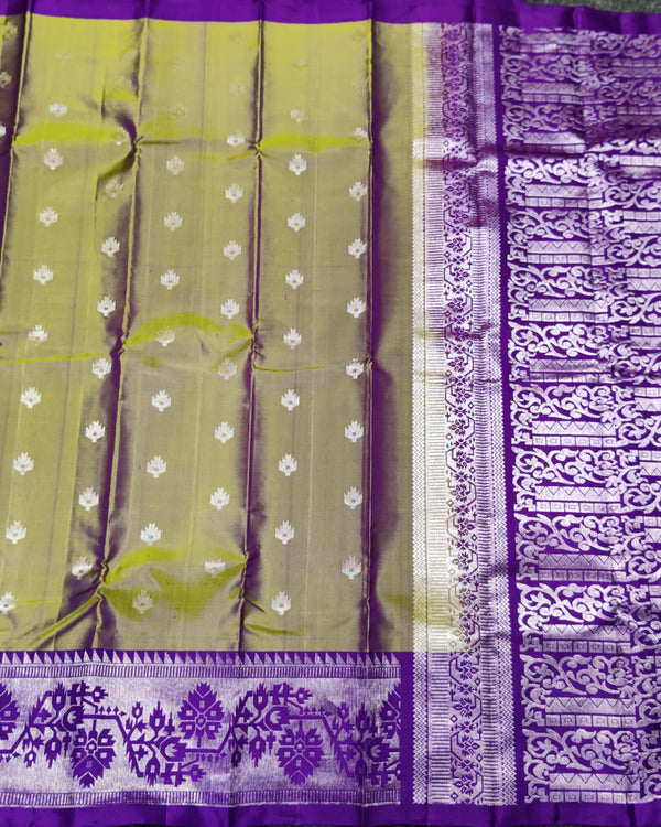 Vaidurya pattu handloom saree - V01 alternate view