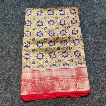 Kalamkari Silk saree - KM01