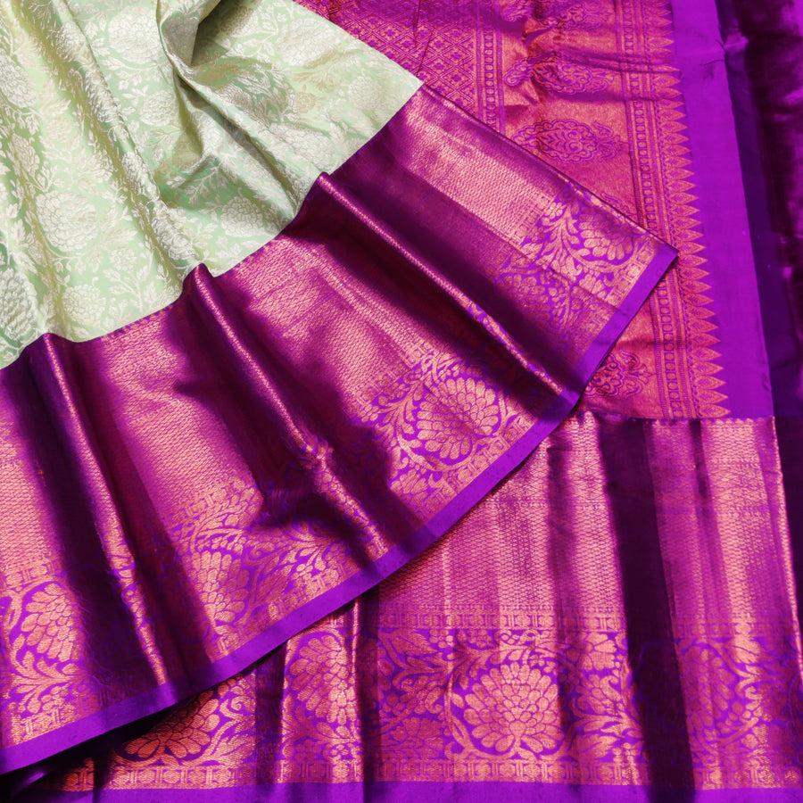 Kanchi pattu half fine bridal wear saree HF08