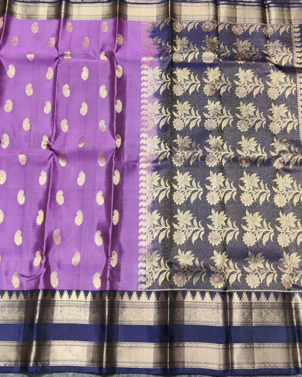 Kanchi Vintage Gap border pattu - KMP260 alternate view