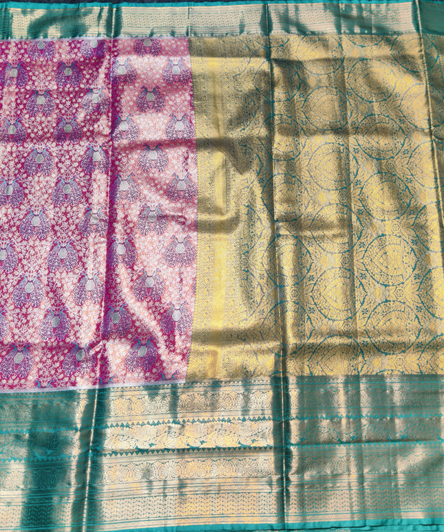 Kanchi pattu half fine Bridal Saree -HF262
