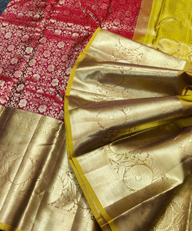 Kanchi pure Bridal wear saree @30% Off - KMP03