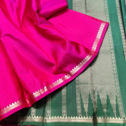 Kanchi pattu small border saree - KMP2028