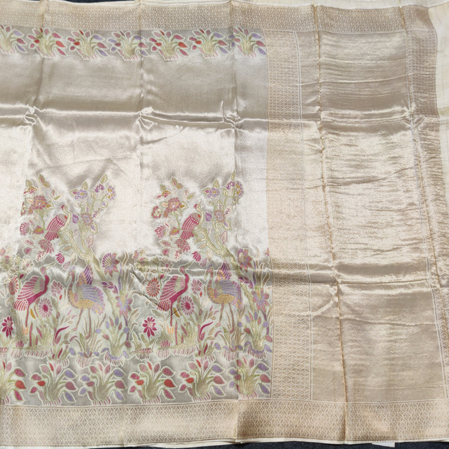 Banaras Tissue Allover Meenakari - BRS36