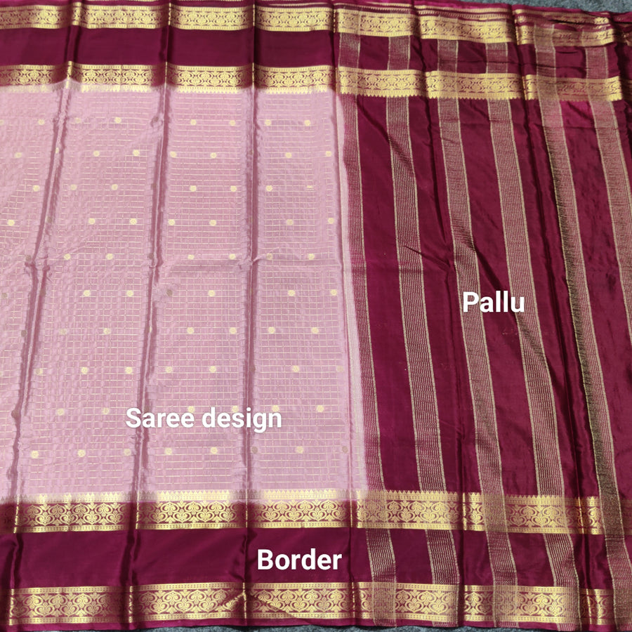 Semi crepe silk saree - SC16