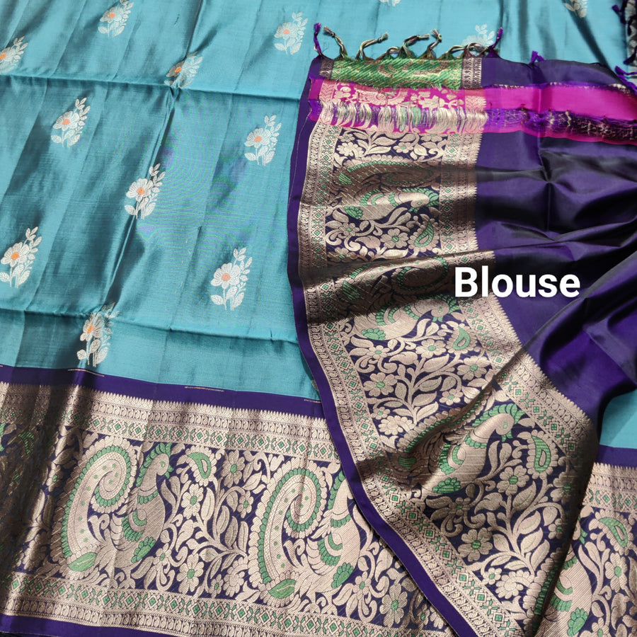 Meenakari kanchi lightweight pattu Saree - KMP149