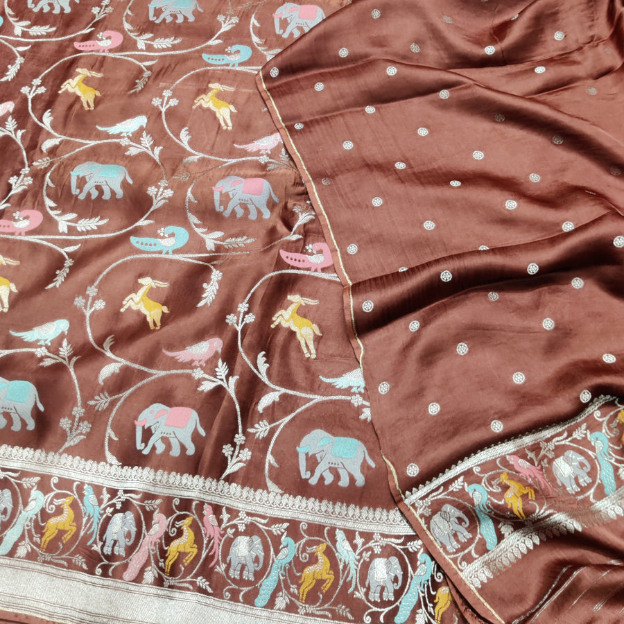 Mashru satin Silk Saree- MS47
