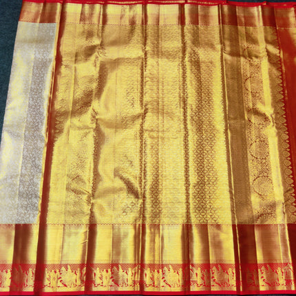 Kanchi Pattu Golden zari Bridal saree - KMP3037