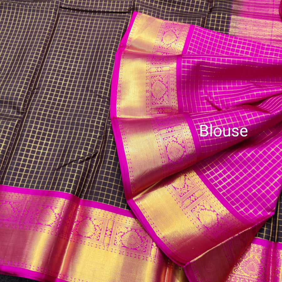 50% off Kanchi kuttu vintage Handloom saree - KMP59