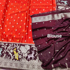 Chinon crepe silk Saree- C01