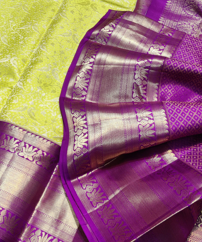 Kanchi pure bridal silk saree - KMP1320