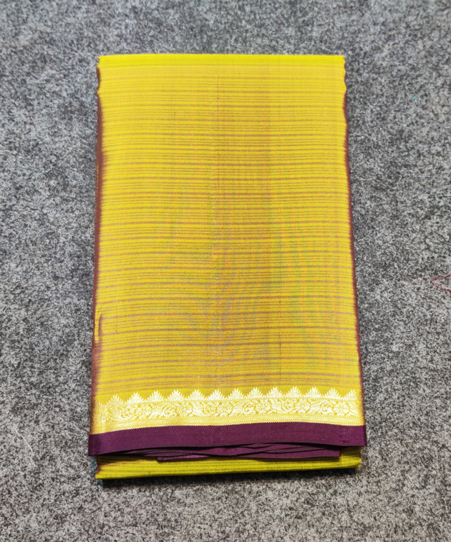 Kanchi pattu small border saree - KMP3015