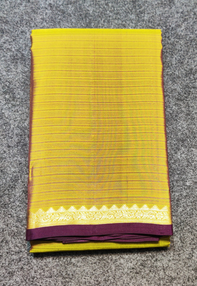 Kanchi pattu small border saree - KMP3015