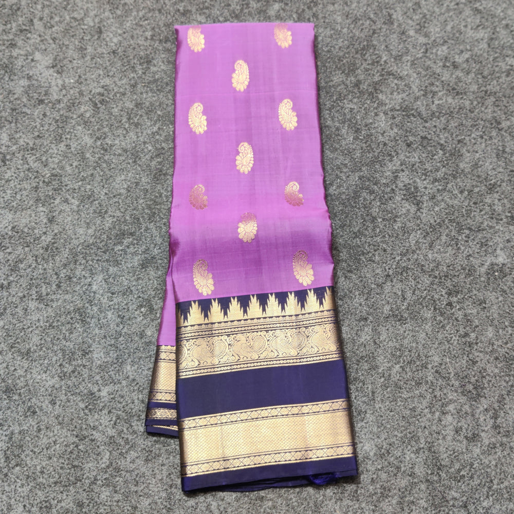 Kanchi Vintage Gap border pattu - KMP26