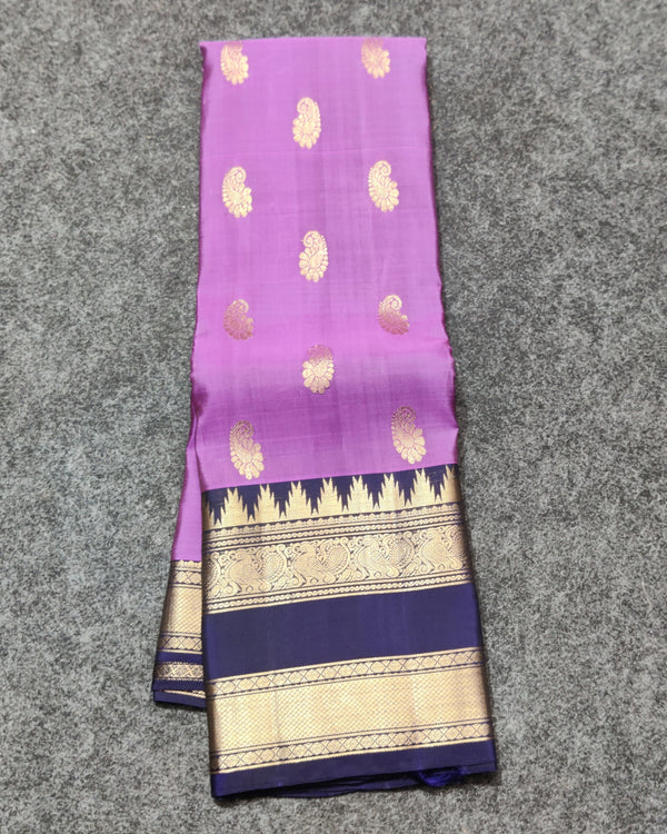 Kanchi Vintage Gap border pattu - KMP260