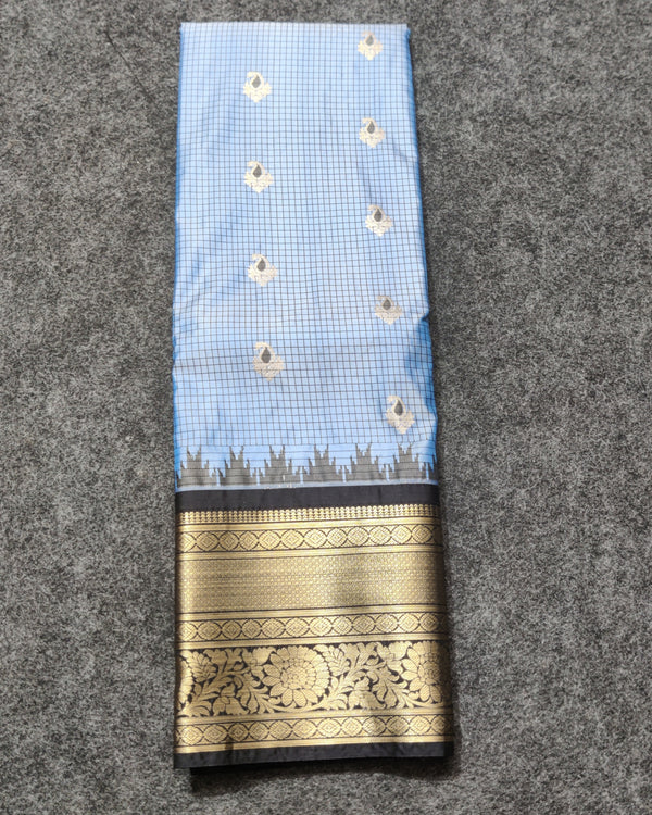 Gadwal Semi Silk Saree - GSM20